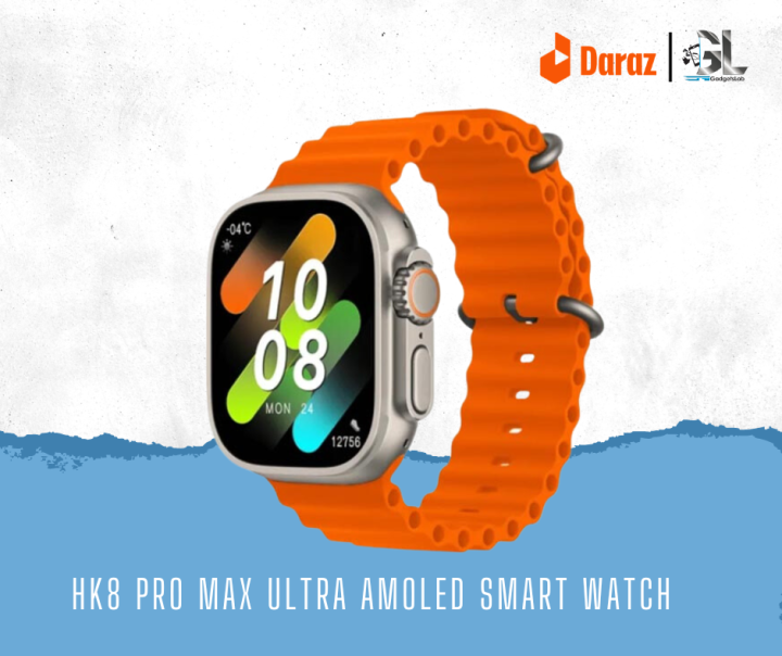 HK8 Pro Max Ultra Smart Watch Men 49mm AMOLED Screen Compass NFC Smartwatch Blood Pressure Fitness Watches for Android IOS 2023