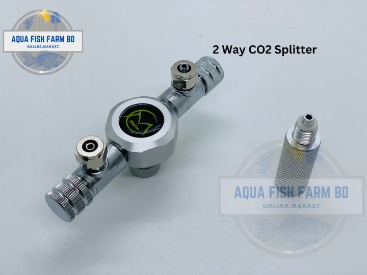 Mufan CO2 Distributor Splitter (2 Ways Splitter) For Planted Tank Co2 Setup