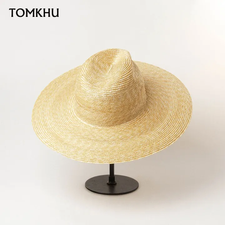 Women%20Summer%20Jazz%20Hat%20100%25%20Crocheted%20Wheat%20Straw%20Hat%20Body%20Craft%20Millinery%20Base%20Fedora%20Panama%20Beach%20Sun%20Hats%20Chapeu%20Unisex%20Caps%20-%20Image%203