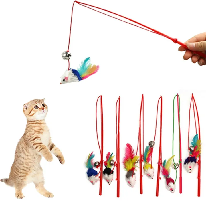 1pcs%20Cat%20Toy%20Mouse%20On%20A%20Stick%20Teaser%20Metal%20Bell%20Feather%20Play%20Pet%20Dangler%20Wand%20-%20Image%202