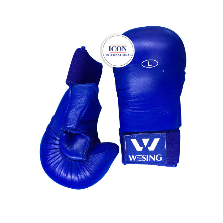 Karate%20Gloves%20-%20Wesing%20-%20Blue%20-%20Lather%20-%20Size%20-%20L%20-%20Image%202