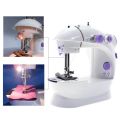 Mini Sewing Machiane - Dual Speed Portable Mini Electric Pedal Double Threads Rewind Swing Machine (299093750) - 299093750. 