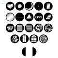 Conical Optical Snoot 5 Color with Optical Lens Video Modelling Shape.