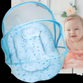 Baby Premium Bed Set Pillow Mosquito Net Size - 42x25x20 Inches (Color as per stock).