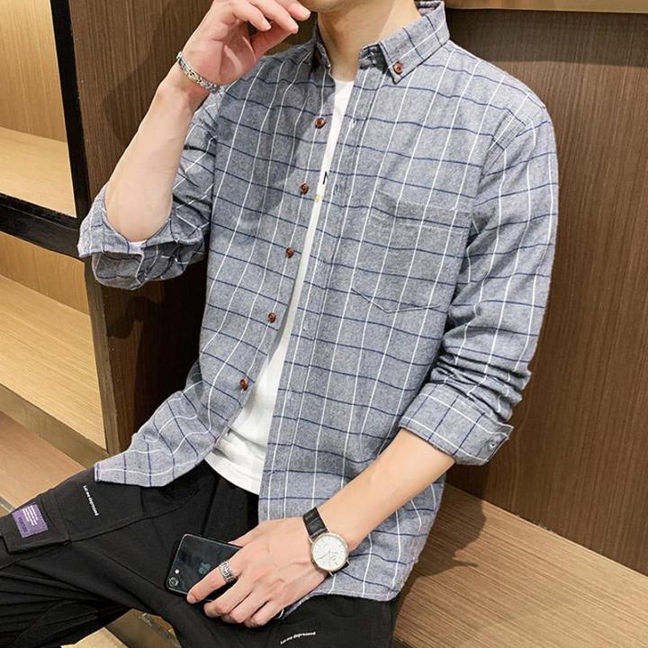Men Cotton Casual Dotted Shirt - Denim Shirt For Men
