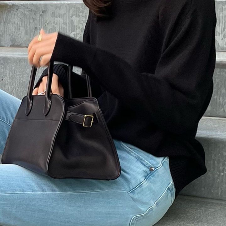 The Row's classic Margaux 10 tote bag is a tote bag that can be
