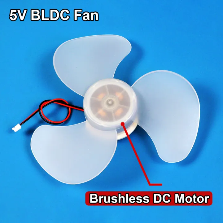 Brushless BLDC Motor Fan Blade 6 Inch 3 Blades 5V Fan Motor Desktop Fan Core High Air Volume