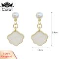 Carat Piercing Earrings Lovely Imitation Pearls Piercing Dangle Earrings. 