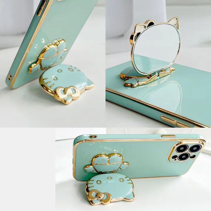 TA%20for%20Huawei%20P%20Smart%20Plus%20/%20Nova%203i%20Back%20Cover%20Hello%20Kitty%20Mirror%20Folding%20Bracket%20Luxury%206D%20Plating%20Case%20Soft%20Silicone%20Square%20Phone%20Case%20for%20Girls%20-%20Image%208