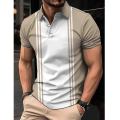 New Summer Luxury Polo Shirt Mens Brand Polo Plus Size T Shirts Stritching Shorts Sleeve Turn-down Collar Business Tee Shirt 5XL.