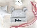 Personalized Baby Name Hat with Name Custom Newborn Nursery Beanie Bonnet Personnalisé nom bébé nouveau-né Cadeau de naissance. 