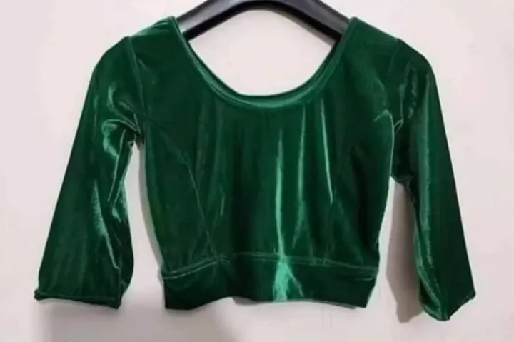 Velvet%20Blouses%20Best%20Qualityfull%20Three%20Quarter%20Sleeves%20For%20Women.%20-%20Image%207