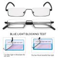 IENJOY TR90 Reading Glasses Anti-Blue Light Reading Glasses Men Half Frame Prescription Eyeglasses Male Eyewear With Case1.0-4.0.