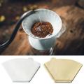 Biodegradable Disposable coffee paper filter Efficient Foldable Eco-friendly Coffee filter Meshed Paper filter for Home use Cafes and restaurants Travelling Camping Office. 
