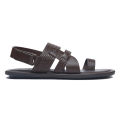 Apex Dark Brown Leather Sandal for Men. 
