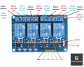4 Channel 5V Relay Board Module for Arduino | 5V Relay Switch. 