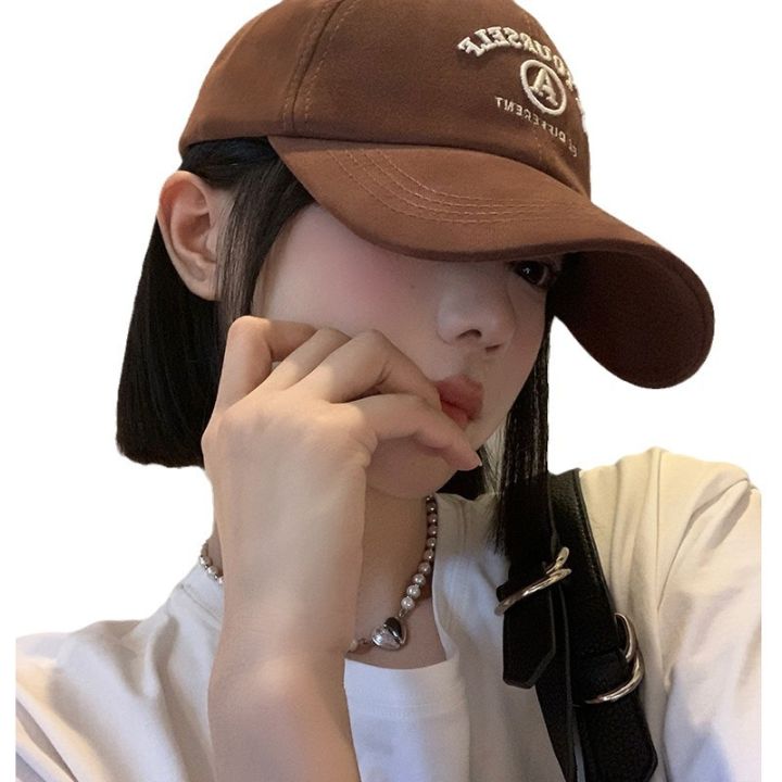 Spring%20and%20summer%202024%20new%20duck%20tongue%20hat%20female%20face%20small%20letter%20embroidery%20versatile%20tide%20man%20autumn%20sports%20baseball%20cap%20shade%20-%20Image%205