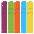 20 Pieces Snap-in Plastic Bookmark Mini Binder Dividers Snap in Bookmark for Planner Multicolor Plastic Bookmark. 