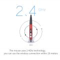 Universal Wireless 2.4GHz USB Optical Pen Mouse Adjustable 1600DPI 4 Keys Mice for Tablet Laptop Computer. 