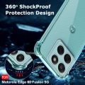 Crystal Clear Back Cover Case for Motorola Moto Edge 60 Fusion 5G | Shockproof Soft TPU Case | Cushioned Edges for Ultimate Protection Back Cover Case (TPU, Transparent).