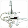 Electric hot water tap with shower.