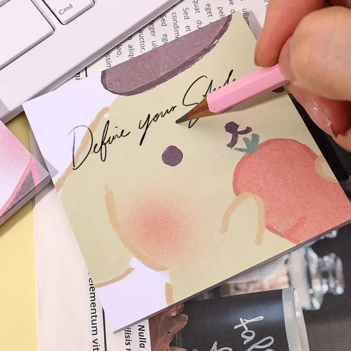 New%2050heet/et%20ticky%20Note%20Pad%20Memo%20Pad%20Kawaii%20anrio%20Cinnamoroll%20Anime%20Notepad%20Notebook%20chool%20tationery%20Office%20upplie%20-%20Image%203