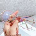 Cute Cat Ear Alloy Frame Glasses Trendy Office Women Anti-blue Light Glasses Fashion Women Glasses. 