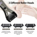 Electric Callus Remover for Feet, Rechargeable Foot File Hard Skin Remover Pedicure Tools Set  for Feet Electronic Callus Shaver Portable Waterproof Pedicure kit for Cracked Heels and Dead Skin with 3 Roller Heads. 