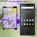 For BlackBerry Key 2 Two Key2 KEYtwo / Athena 4.5 Full Coverage Tempered Glass 9H 2.5D Premium Screen Protector Film. 