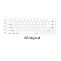 1 Set Low Profile Blank Keycaps For MX Switch Mechanical Keyboard PBT No Printed Key Caps For 61/64/75/87/96/104 Layouts. 