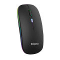 Aptech W61 Wireless Rechargeable Silent RGB Mouse with warranty.