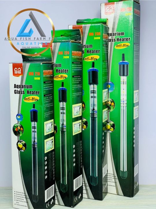 Sunsun Glass Heater, (100w, 200w, 300w, 400w 500w, Choosable Any one ...