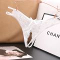 Crotch Opening Women's Panties Lingerie Lace Bowknot G-string Thong Floral Temptation Underwear for Ladies Pantys Honoria. 