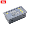 DC 24V Time Relay Module Programmable Digital Time Cycle Delay Switch Module Automotive Relay Switch 1500W ON-OFF Control 0-999 Second Min Hour LED Display.