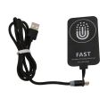 Portable 10W Wireless Charger Receiver Ultra Thin Type C Wireless Charging Patch with Magnetic Charging Cable.