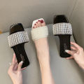 2024 Summer Beach Shoes For Women Trend Fashion Beads Chains Fashion Footwear Elegant Party Wedding Female Sandals. 