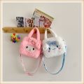 Sanrio Plush Bag Cinnamoroll Kuromi Melody Stuffed Soft Crossbody Bag Girls Birthday Gifts Kawaii Backpack Portable Handbag Toy.