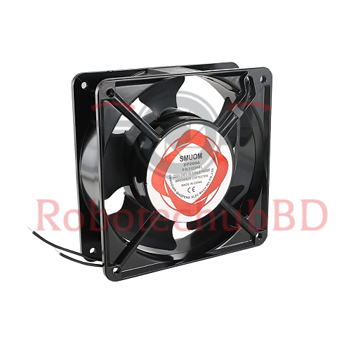 5 Inch AC Cooling Fan Metal Body | 220V 24W Rotary Ventilation Fan | Mini 5" AC Fan for Incubator, Exhaust, Electronics & Cooling Projects