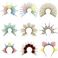 Greek Lolita Halocrown Virgin SunGoddess Baroque Tiara Crown Exaggerated Spiked Tiara Headband Girls Hair Accessories Headpiece. 