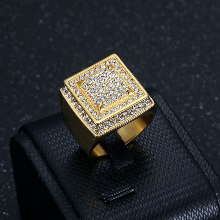 Hip%20Hop%20Rhinestone%20Men%20Bling%20Luxury%20Stainless%20Steel%20King%20Gold%20Plated%20Ring%20Pave%20Setting%20CZ%20Wedding%20Engagement%20Rings%20Top%20Quality%20-%20Image%205