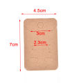 100Pcs Earrings Necklace Holder Display Cards Jewelry Display Kraft Cards Label Encounter.