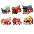 (New)PAW PATROL Dog TY Big Eye Beanie Pluh Action Figure Doll Toy Chae Rocky Zuma kye Cartoon Animal Pluh Doll Children Gift. 