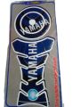 Motorcycle fuel tank pad sticker or bike tank pad for Yamaha Fzs -Black. 