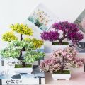 Artificial Plants Bonsai Small Tree Pot Plant Flowers Potted Ornaments For Home Room Table Decoration Hotel Garden Decor. 