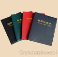 【Fashion】Grade Leather Loose-leaf Stamps Album Collection Book Stamp Collection Album for 9 Holes 35 Sheets Paper Money. 