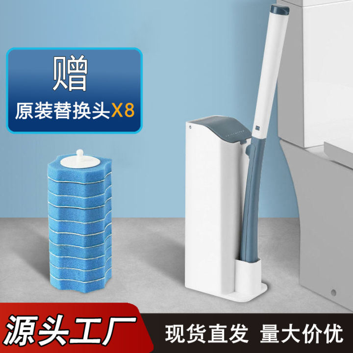 Disposable Cleaning Brush Household Toilet Powerful Stain Remover Brush Simple Clip-on Nordic Toilet Brush Long Handle Brush Set