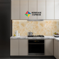 Marble Sticker  2mx60cm Waterproof Modern Kitchen Cabinet Table Countertop Furniture Renovation Wallpaper PVC Self Adhesive Wall Sticker  - ( 6.6 feet x 2 feet ). 