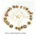 5 PCS Metal Hijab Pin for Women ( GOLDEN ). 