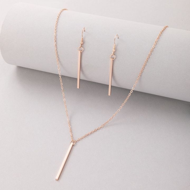 Bohemian%20Geometric%20Pendant%20Necklace%20Earrings%20Set%20for%20Women%20Simple%20Rose%20%20%20Clavicle%20Chain%20Lady%20Jewelry%20Gift%2019752%20-%20Image%203