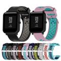 Amazfit Bip Smart Watch 20mm Double Colors Silicone Replacement Watch Band Strap For Huami Amazfit Bip - Green. 